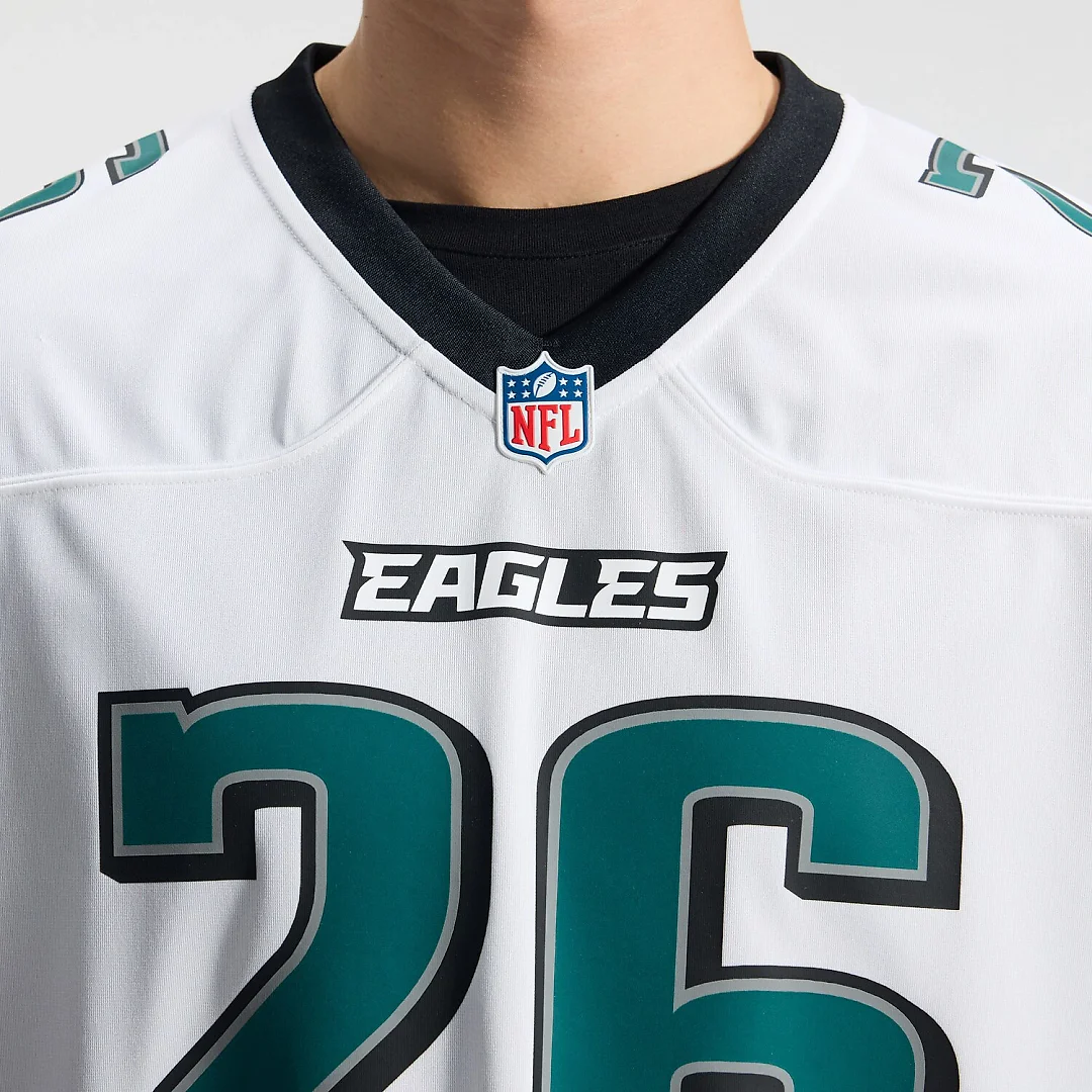 Zennovawear Saquon Barkley Philadelphia Eagles Game Jersey - White