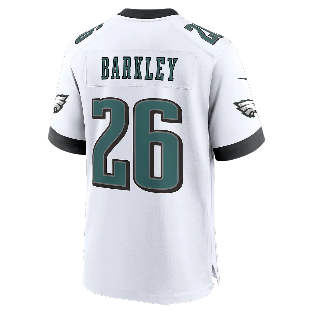 Zennovawear Saquon Barkley Philadelphia Eagles Game Jersey - White