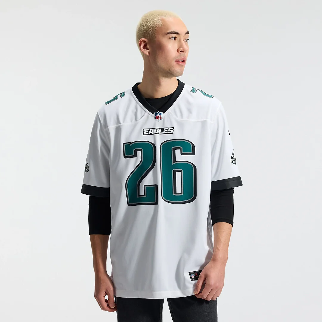 Zennovawear Saquon Barkley Philadelphia Eagles Game Jersey - White