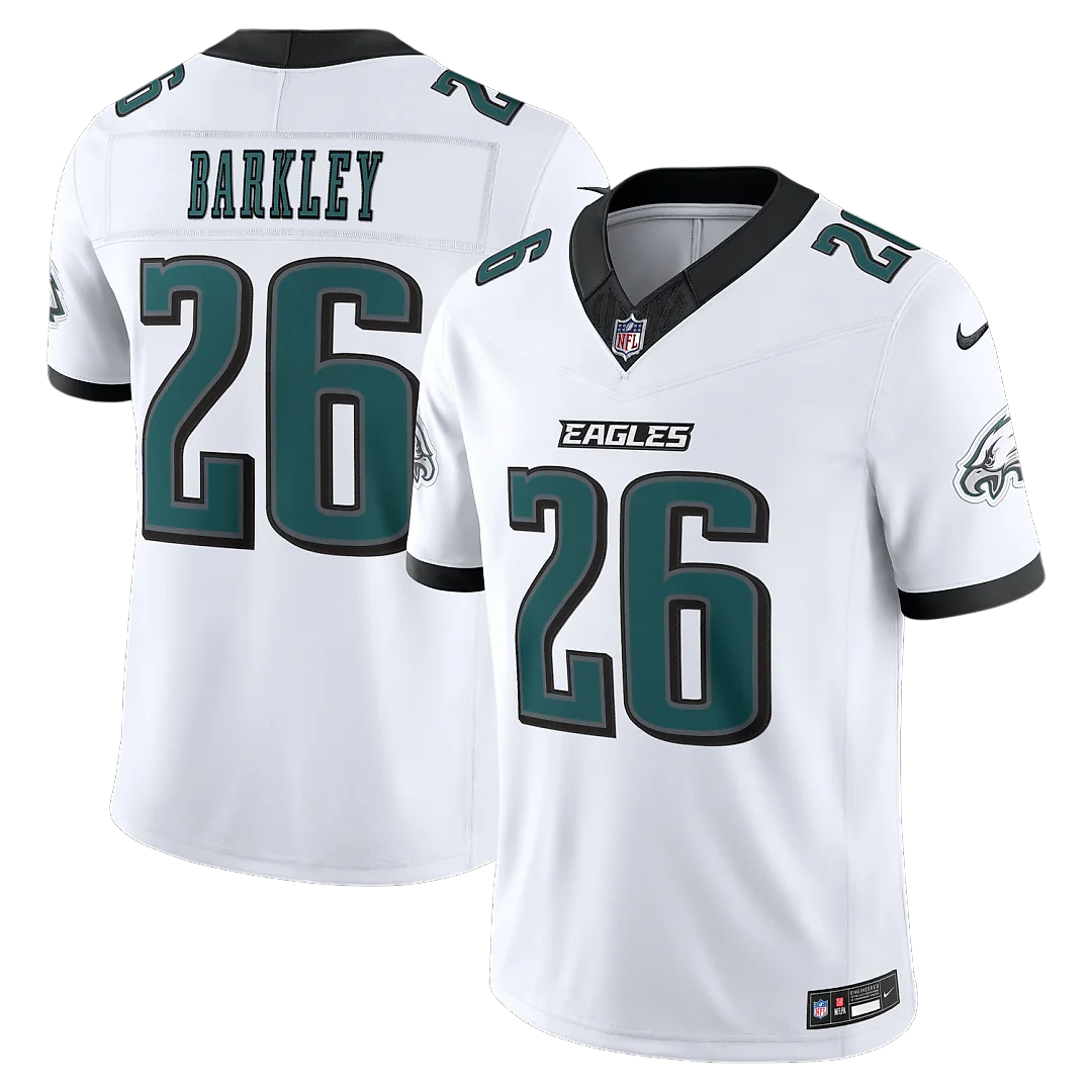 Zennovawear Saquon Barkley Philadelphia Eagles Vapor FUSE. Stitched Limited Jersey - White