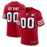 Zennovawear San Francisco 49ers 80th Anniversary Alternate Custom Game Jersey - Scarlet