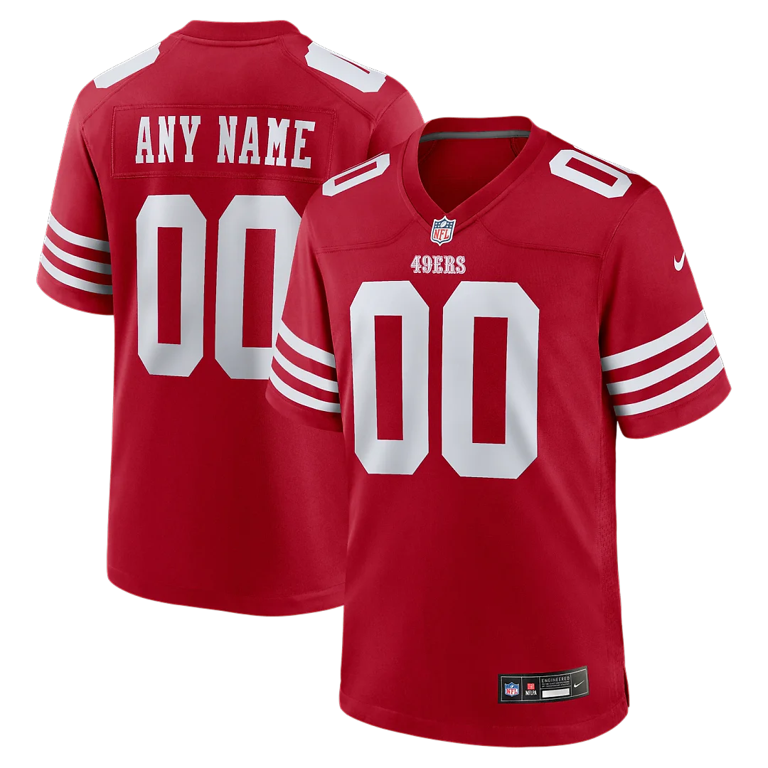 Zennovawear San Francisco 49ers Custom Jersey - Scarlet