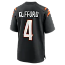 Zennovawear Sean Clifford Cincinnati Bengals Team Game Jersey - Black