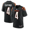 Zennovawear Sean Clifford Cincinnati Bengals Team Game Jersey - Black
