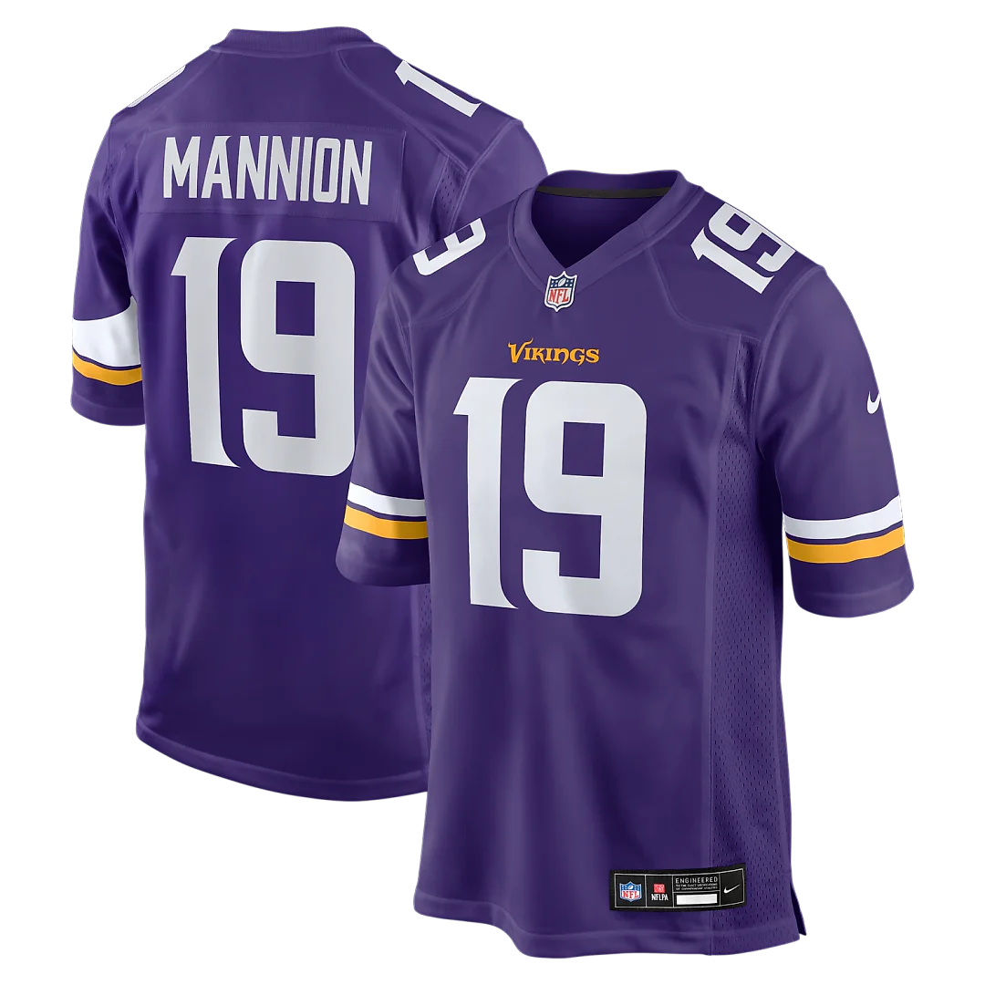 Zennovawear Sean Mannion Minnesota Vikings Game Jersey - Purple