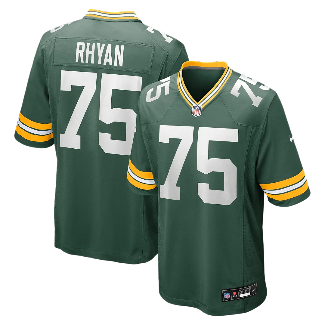 Zennovawear Sean Rhyan Green Bay Packers Game Player Jersey - Green