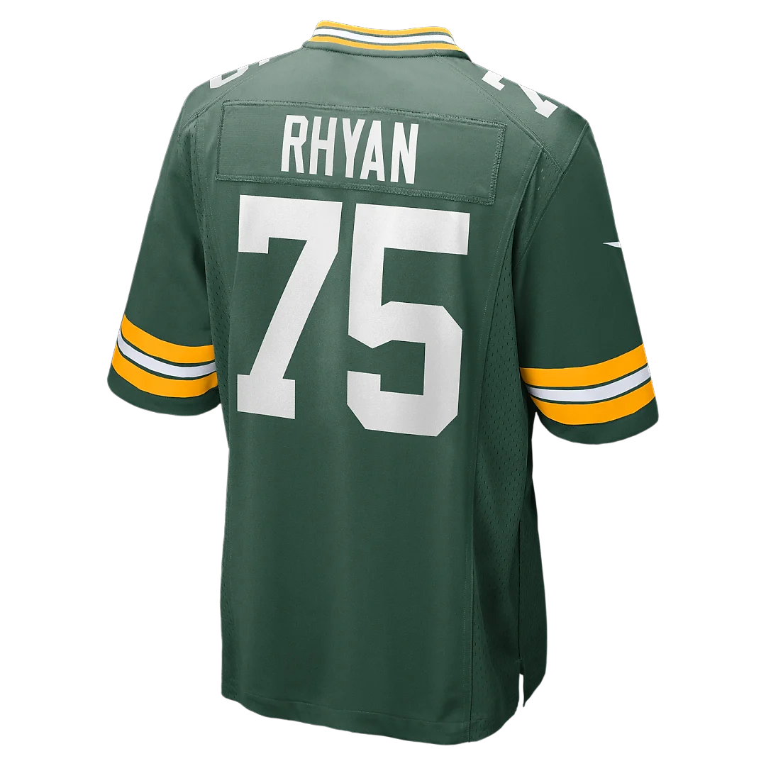Zennovawear Sean Rhyan Green Bay Packers Game Player Jersey - Green
