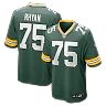 Zennovawear Sean Rhyan Green Bay Packers Game Player Jersey - Green