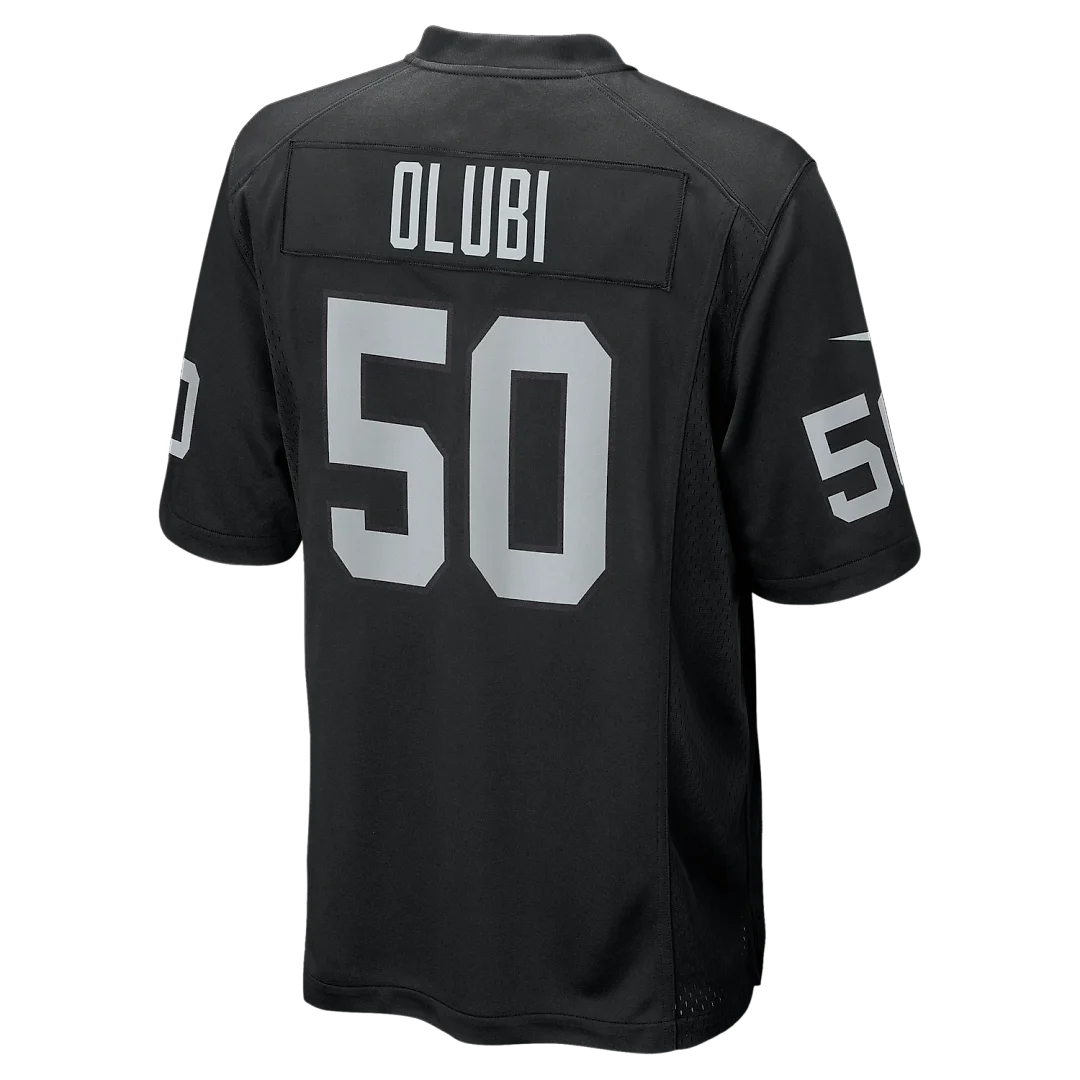 Zennovawear Segun Olubi Las Vegas Raiders Team Game Jersey - Black