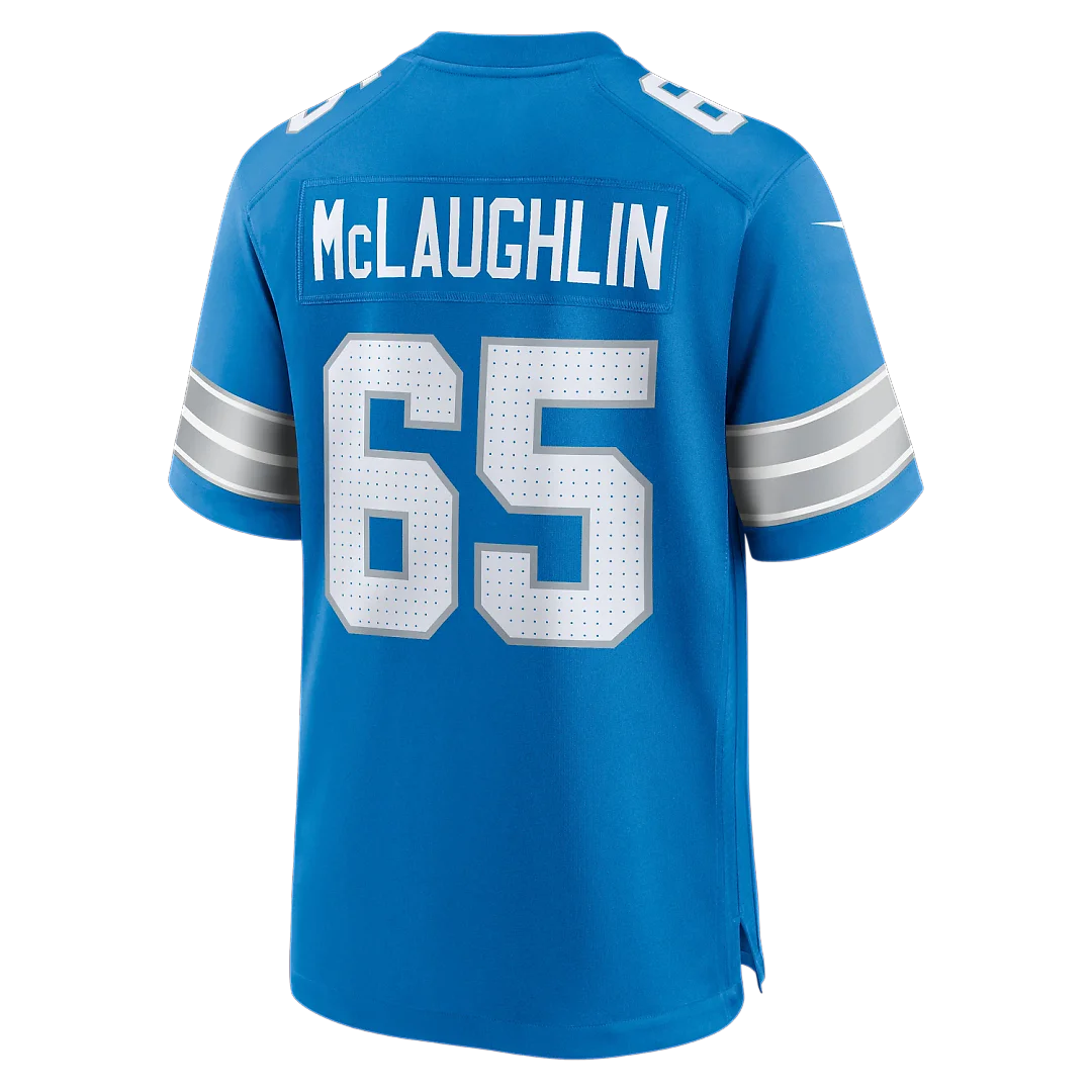 Zennovawear Seth McLaughlin Detroit Lions Team Game Jersey - Blue