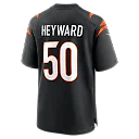 Zennovawear Shaka Heyward Cincinnati Bengals Team Game Jersey - Black