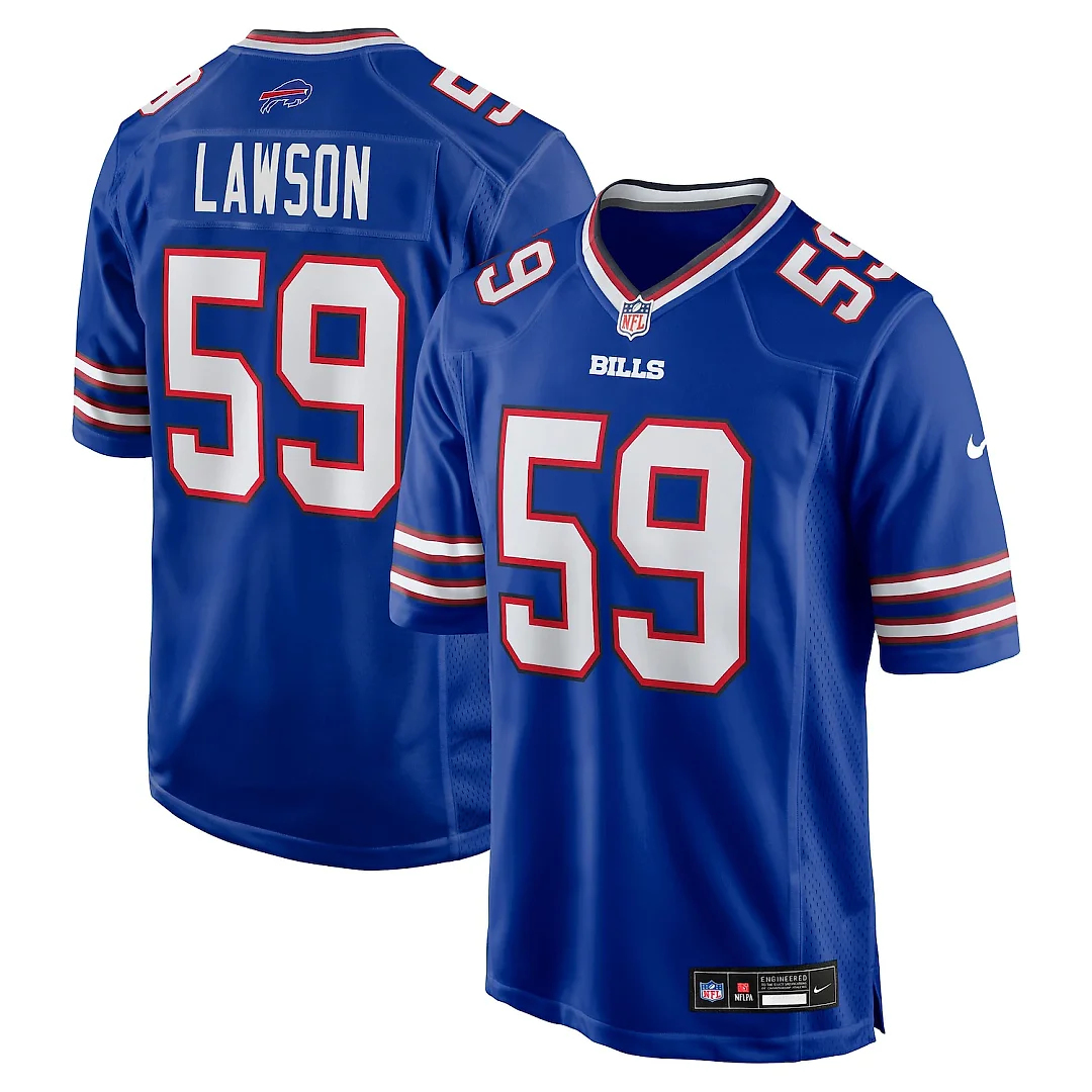 Zennovawear Shaq Lawson Buffalo Bills Team Game Jersey - Royal