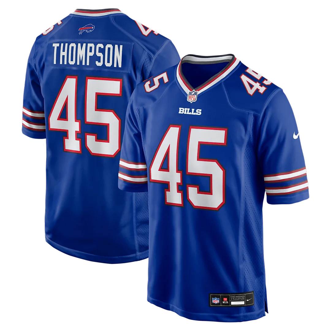 Zennovawear Shaq Thompson Buffalo Bills Team Game Jersey - Royal