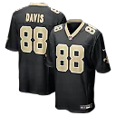 Zennovawear Shaquan Davis New Orleans Saints Game Jersey - Black