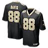 Zennovawear Shaquan Davis New Orleans Saints Game Jersey - Black