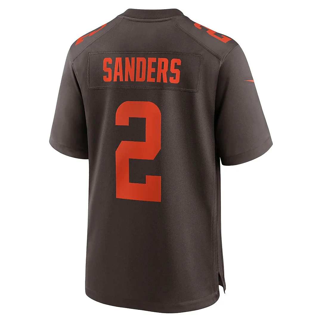 Zennovawear Shedeur Sanders Cleveland Browns Alternate Game Jersey - Brown