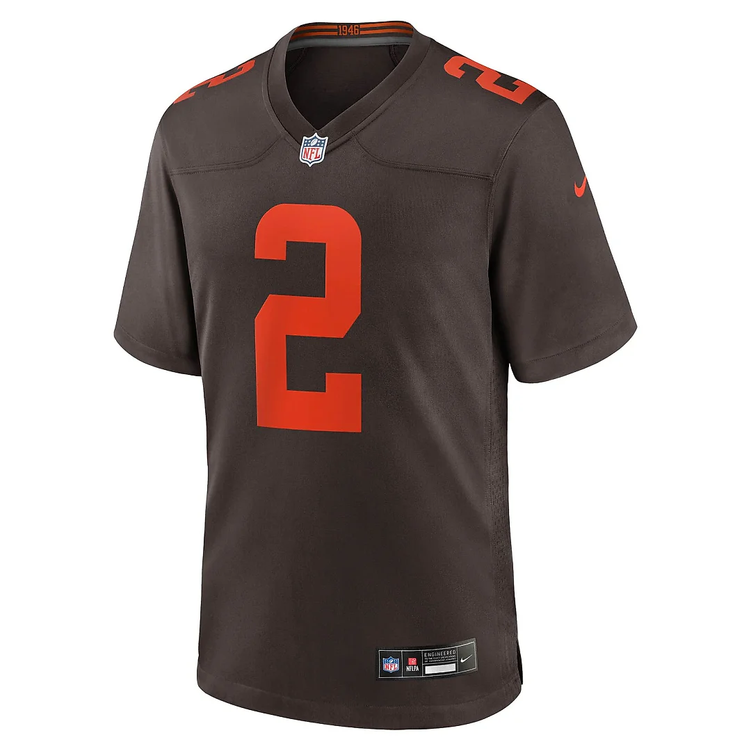 Zennovawear Shedeur Sanders Cleveland Browns Alternate Game Jersey - Brown