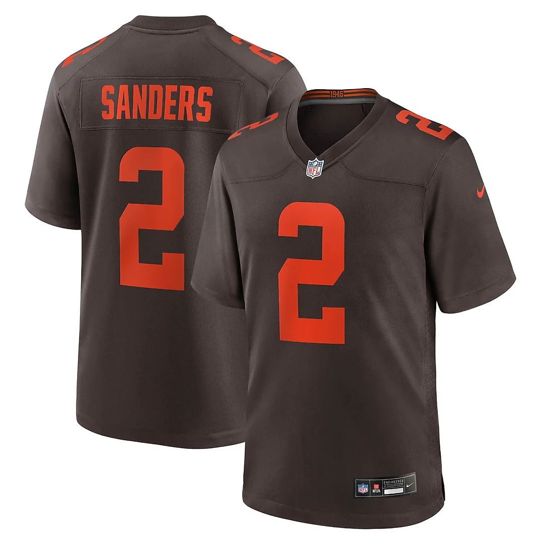 Zennovawear Shedeur Sanders Cleveland Browns Alternate Game Jersey - Brown