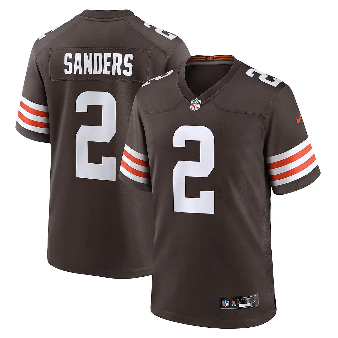 Zennovawear Shedeur Sanders Cleveland Browns Game Jersey - Brown