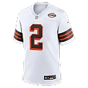 Zennovawear Shedeur Sanders Cleveland Browns Alternate Game Jersey - White