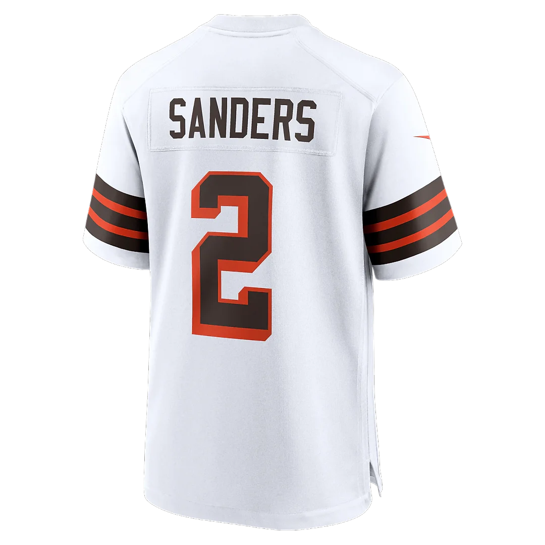Zennovawear Shedeur Sanders Cleveland Browns Alternate Game Jersey - White