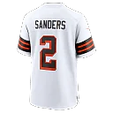 Zennovawear Shedeur Sanders Cleveland Browns Alternate Game Jersey - White