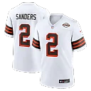 Zennovawear Shedeur Sanders Cleveland Browns Alternate Game Jersey - White