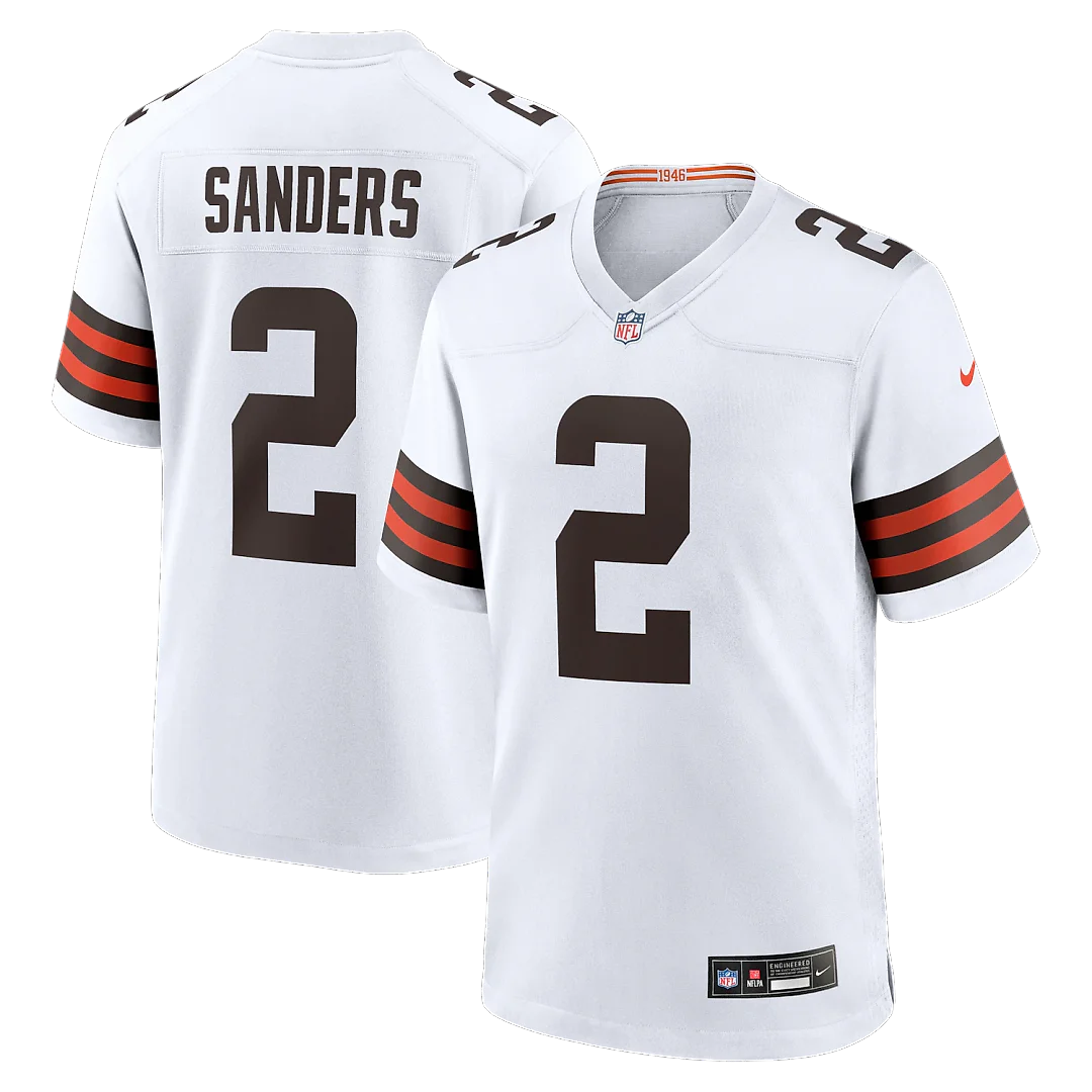 Zennovawear Shedeur Sanders Cleveland Browns Game Jersey - White