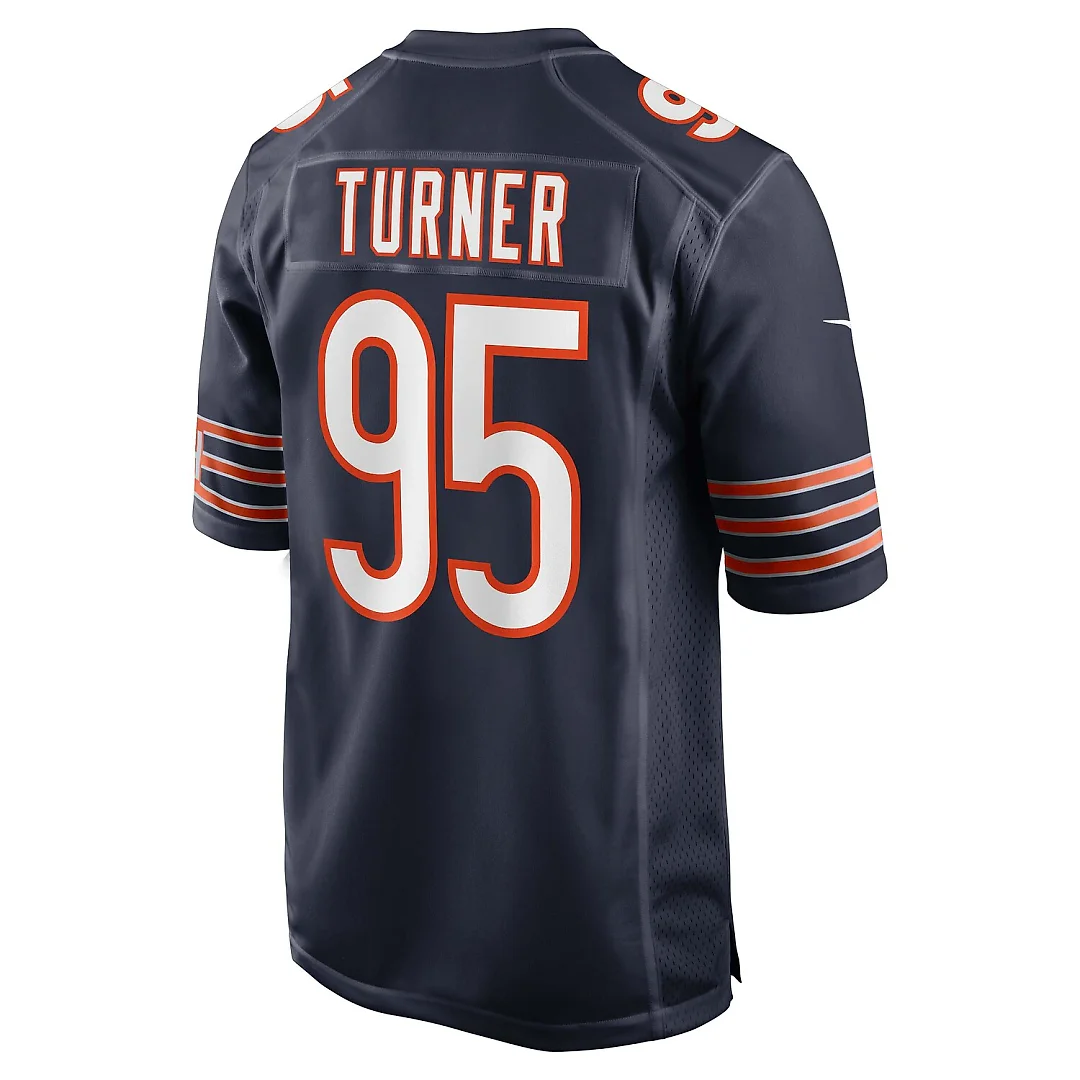 Zennovawear Shemar Turner Chicago Bears Team Game Jersey - Navy
