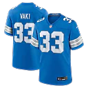 Zennovawear Sione Vaki Detroit Lions Team Game Jersey - Blue