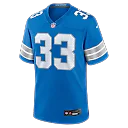 Zennovawear Sione Vaki Detroit Lions Team Game Jersey - Blue