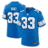 Zennovawear Sione Vaki Detroit Lions Team Game Jersey - Blue