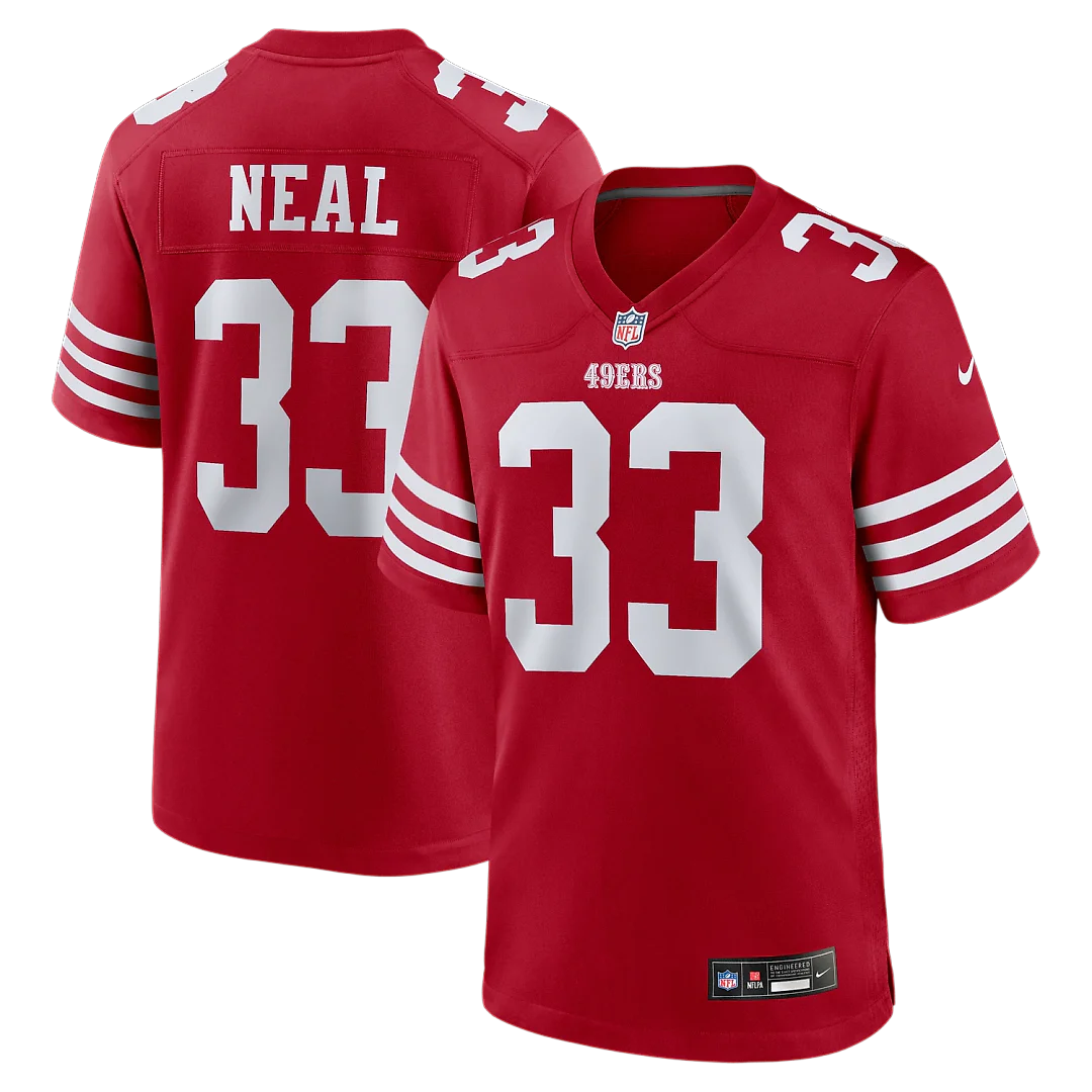 Zennovawear Siran Neal San Francisco 49ers Team Game Jersey - Scarlet