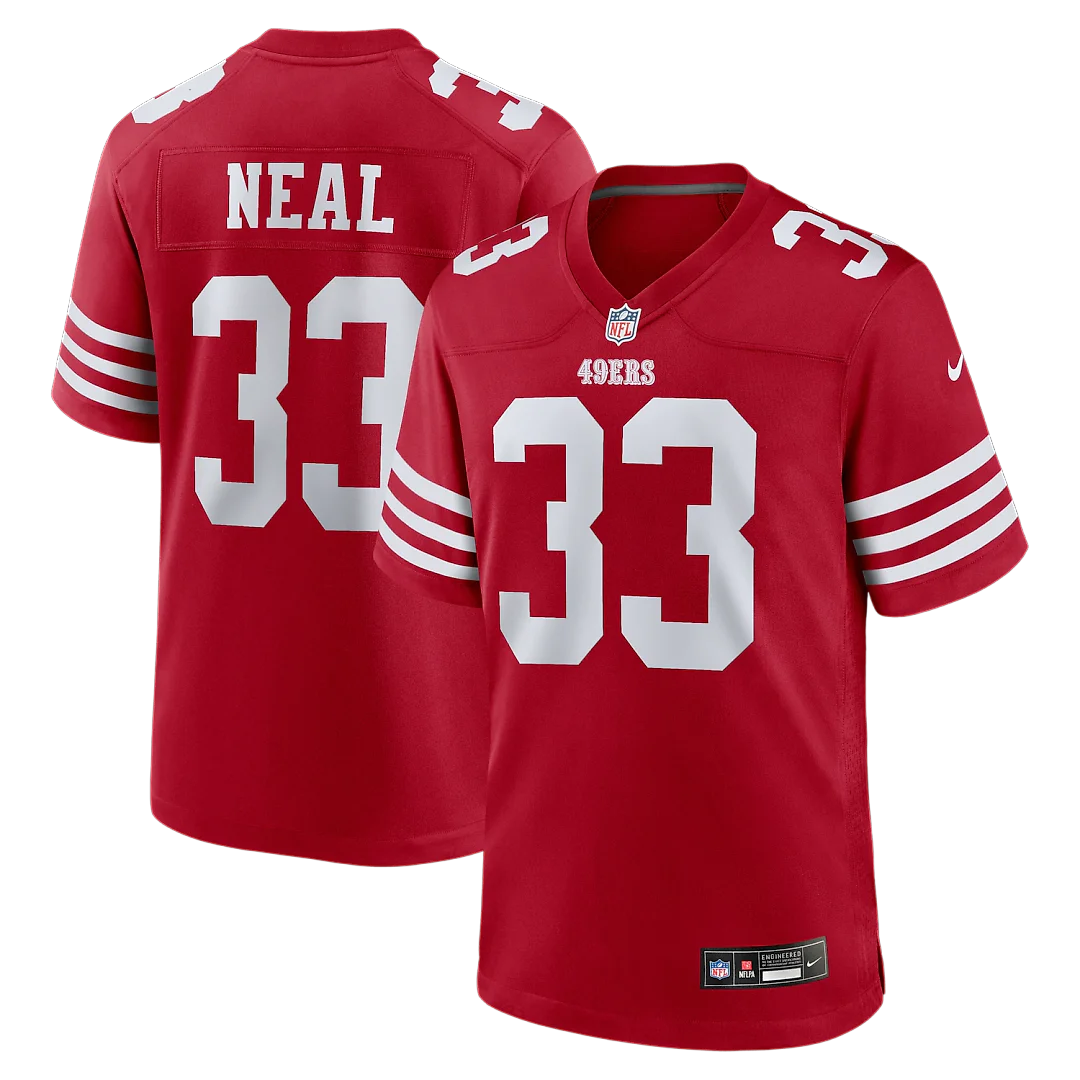 Zennovawear Siran Neal San Francisco 49ers Team Game Jersey - Scarlet
