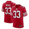 Zennovawear Siran Neal San Francisco 49ers Team Game Jersey - Scarlet