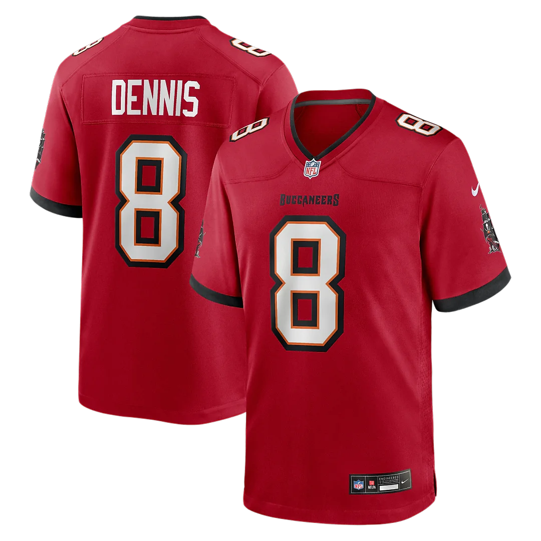 Zennovawear SirVocea Dennis Tampa Bay Buccaneers Game Jersey - Red