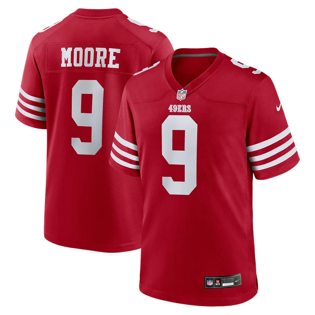 Zennovawear Skyy Moore San Francisco 49ers Team Game Jersey - Scarlet