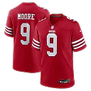 Zennovawear Skyy Moore San Francisco 49ers Team Game Jersey - Scarlet