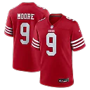 Zennovawear Skyy Moore San Francisco 49ers Team Game Jersey - Scarlet