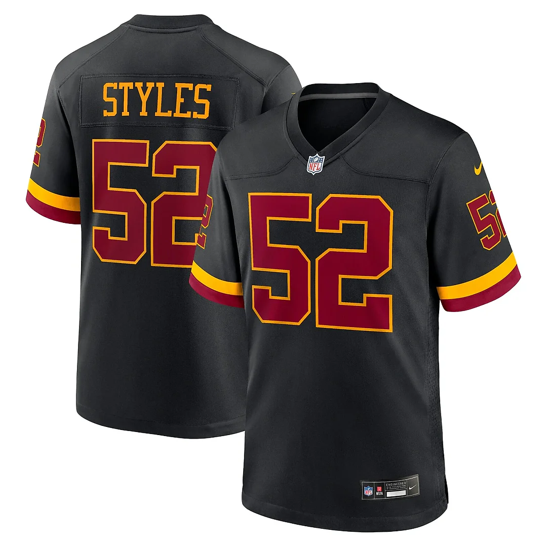 Zennovawear Sonny Styles Washington Commanders Game Player Jersey - Black