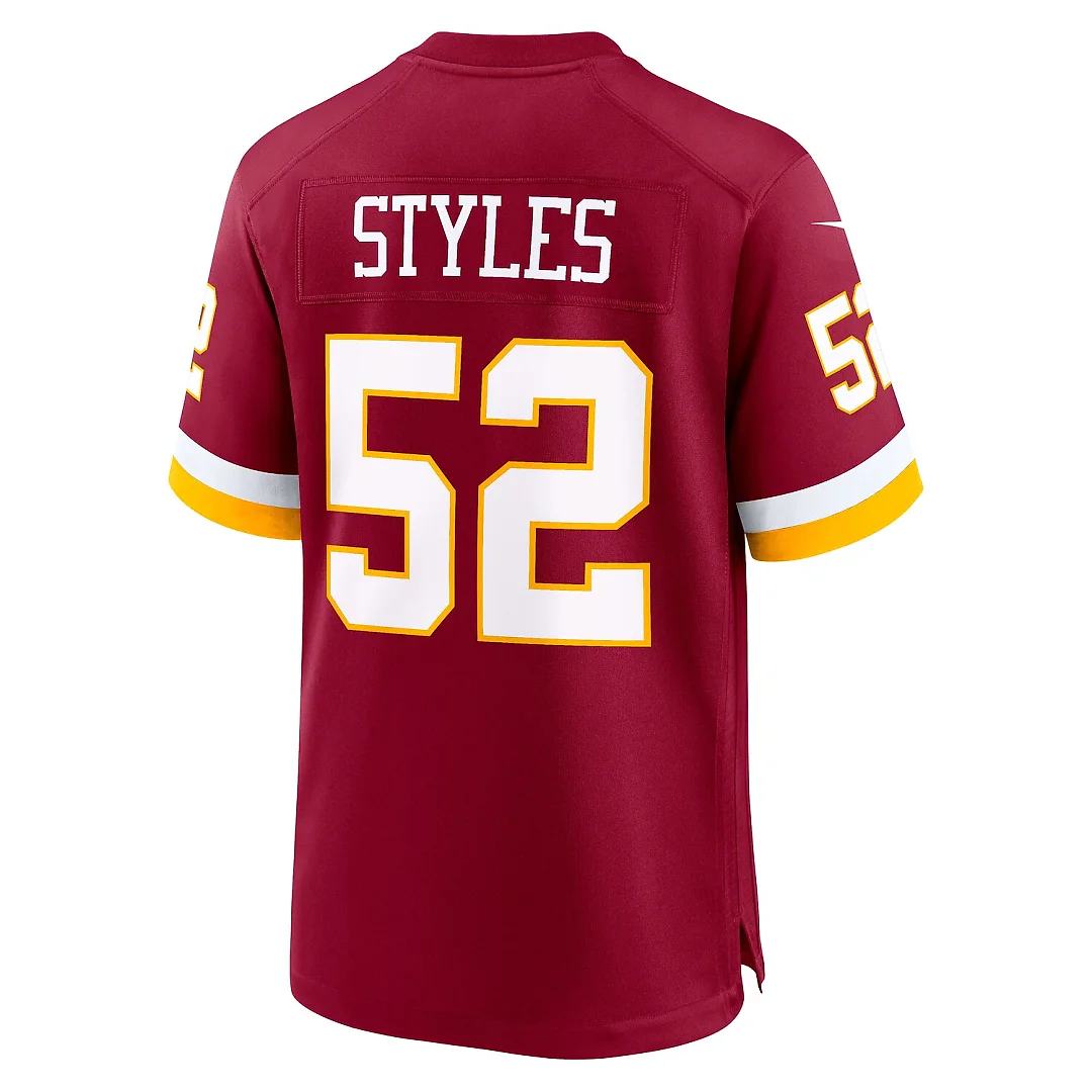 Zennovawear Sonny Styles Washington Commanders 2026 NFL Draft First Round Pick No. 7 Team Game Jersey - Burgundy