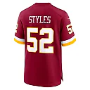 Zennovawear Sonny Styles Washington Commanders 2026 NFL Draft First Round Pick No. 7 Team Game Jersey - Burgundy