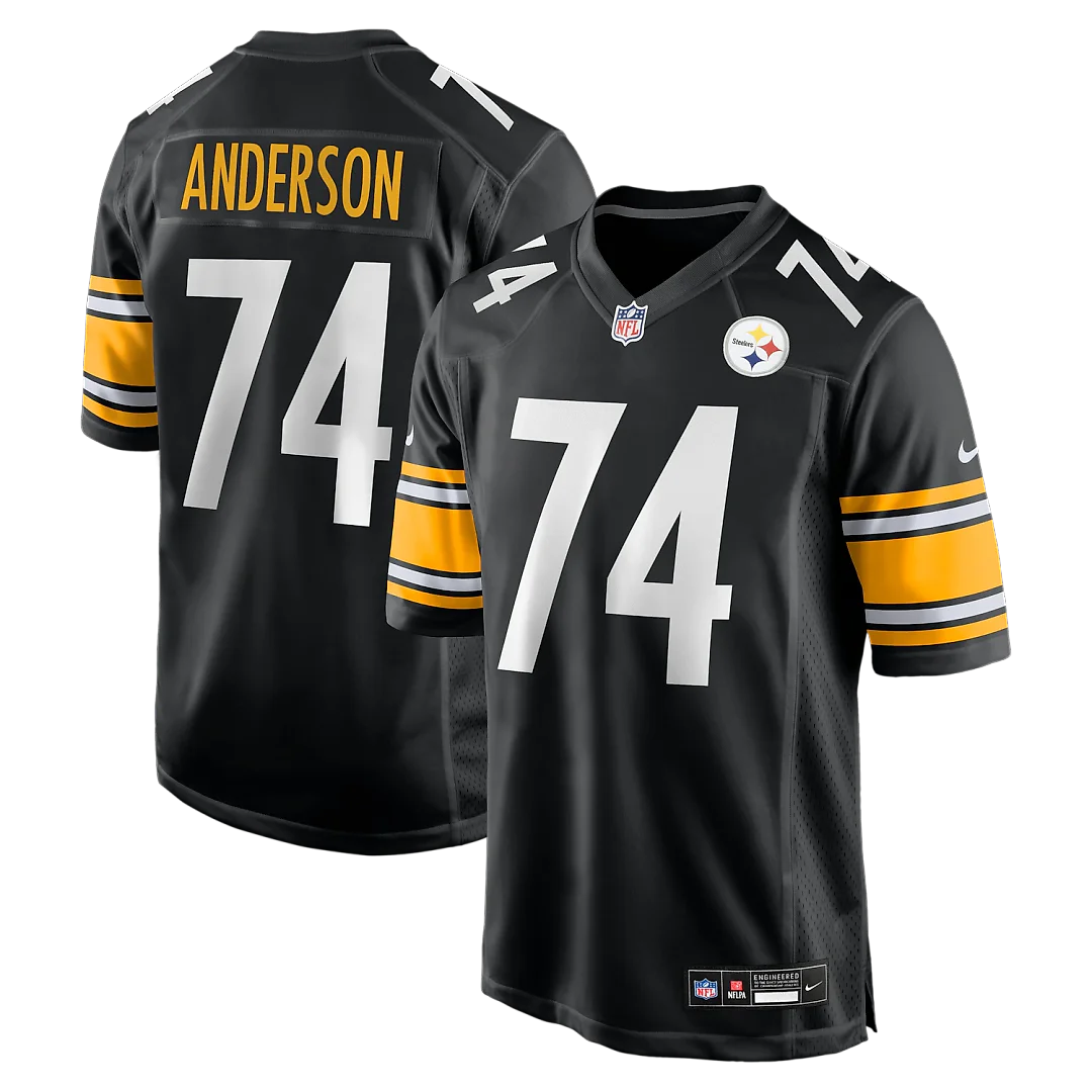 Zennovawear Spencer Anderson Pittsburgh Steelers Game Jersey - Black