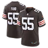 Zennovawear Cleveland Browns Spencer Fano 2026 NFL Draft First Round Pick No. 9 Team Game Jersey - Brown