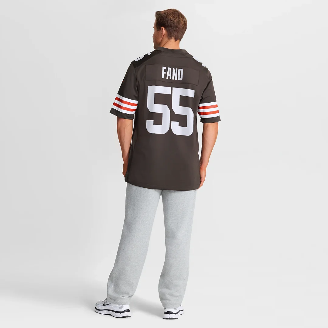 Zennovawear Cleveland Browns Spencer Fano 2026 NFL Draft First Round Pick No. 9 Team Game Jersey - Brown