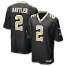 Zennovawear Spencer Rattler New Orleans Saints Team Game Jersey - Black