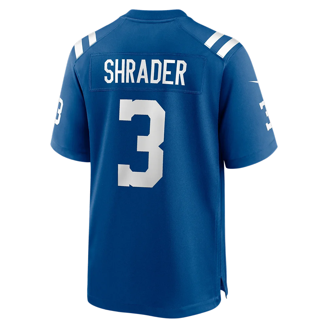 Zennovawear Spencer Shrader Indianapolis Colts Team Game Jersey - Royal