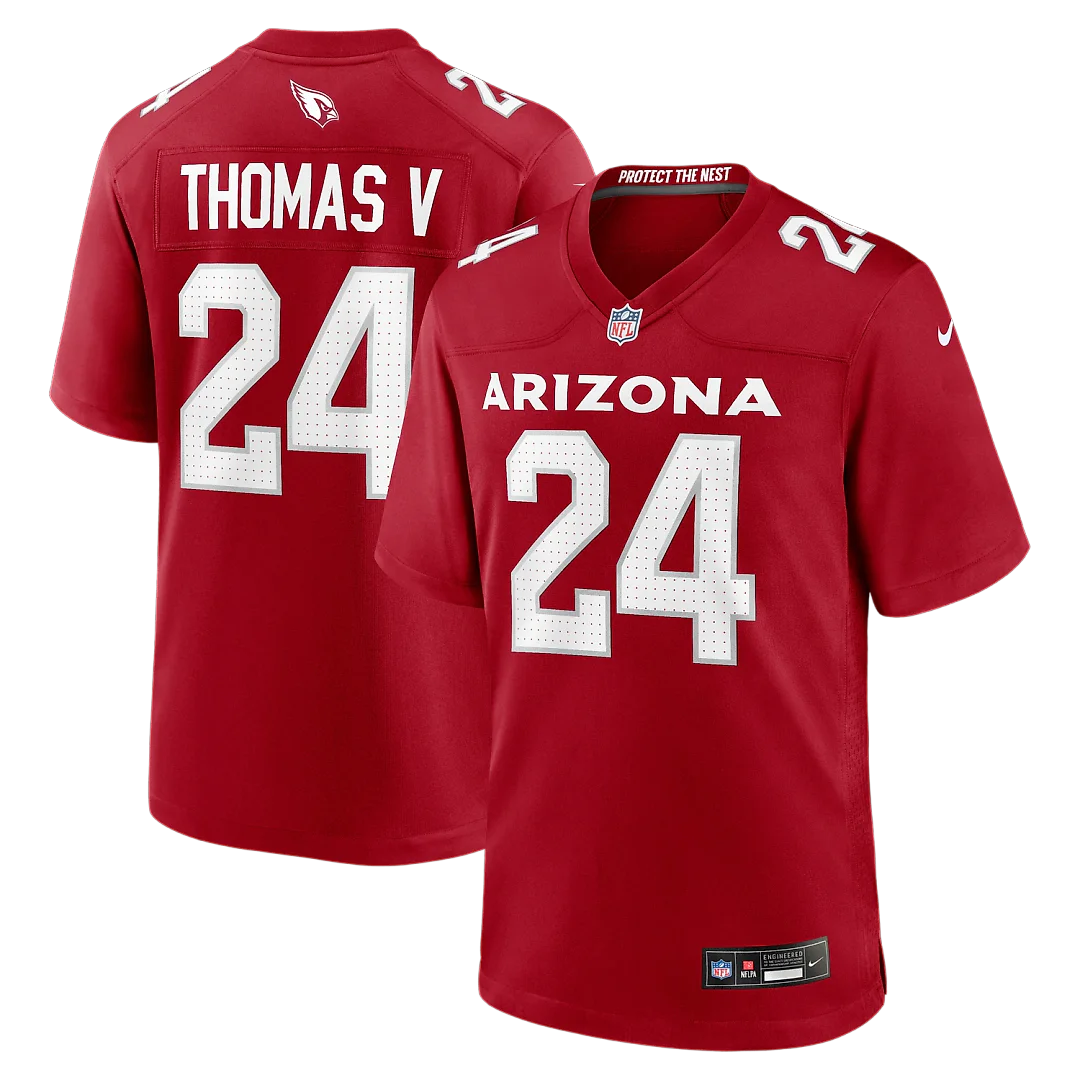Zennovawear Starling Thomas V Arizona Cardinals Team Game Jersey - Cardinal