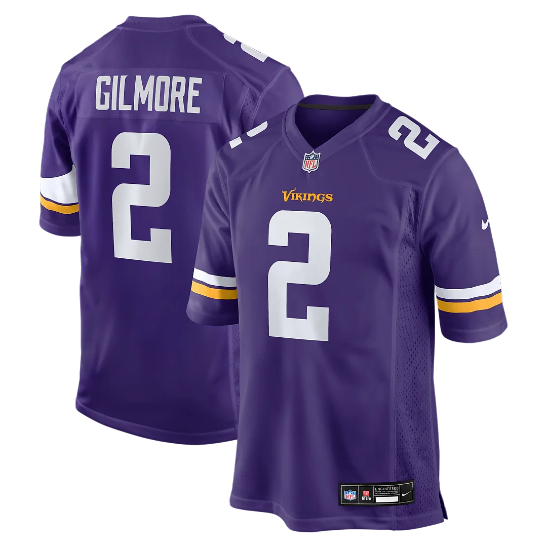 Zennovawear Stephon Gilmore Minnesota Vikings Game Jersey - Purple