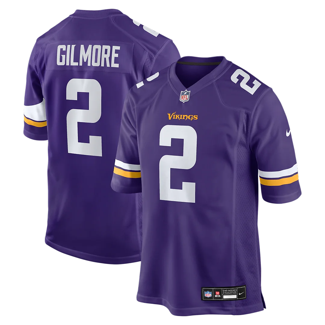 Zennovawear Stephon Gilmore Minnesota Vikings Game Jersey - Purple